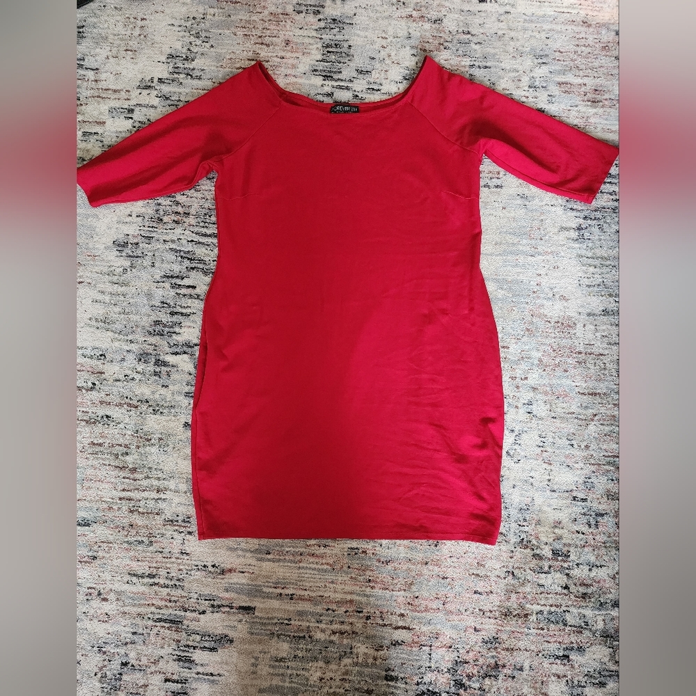 Forever21 Red Midi Dress - 3X